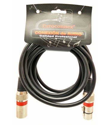 3P. XLR Macho - 3P XLR Hembra, 3m