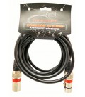 3P. XLR Macho - 3P XLR Hembra, 3m