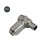 CLAVIJA TV ACODADA METALICA 9,5MM HEMBRA