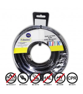 2,5MM CABLECILLO FLEXIBLE NEGRO 15M