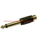 6.4mm MONO MACHO - RCA HEMBRA