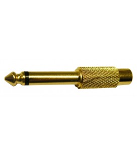 6.4mm MONO MACHO - RCA HEMBRA, DORADO