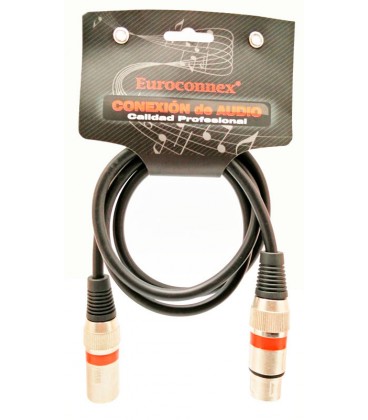 3P. XLR Macho - 3P XLR Hembra, 1m
