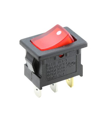 Interruptor unipolar negro