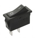 Interruptor unipolar negro estrecho