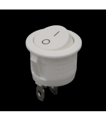 Interruptor blanco redondo 20mm
