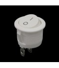 Interruptor blanco redondo 20mm