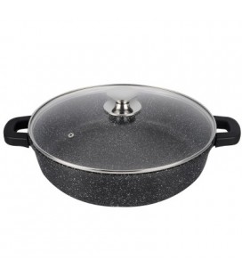 CACEROLA AL.IN.SUPREME BLACK BAJA 36CM