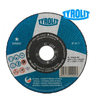 DISCO DE CORTE BOMBEADO 42C 115x2,5x22,2