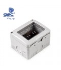 Caja superficie 3 modulos con tapa IP55 