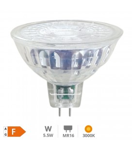LED dicroica cristal 38º 5,5W 3000K