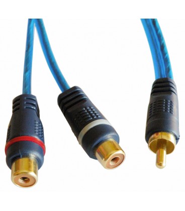 RCA MACHO a 2xRCA HEMBRA, 0.3m