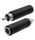 RCA MACHO - 6.4mm MONO HEMBRA