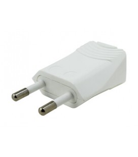Clavija recta bipolar 4mm.10A/250V BL