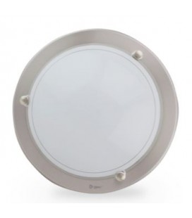 20W E27 APLIQUE TECHO REDONDO ALUMINIO