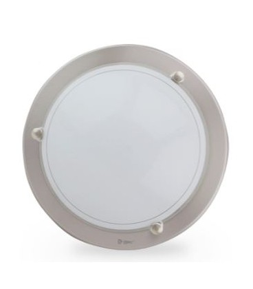 20W E27 APLIQUE TECHO REDONDO ALUMINIO