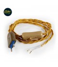 KIT CORDON 2X0,75 120+80CM ORO