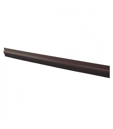 Burlete adhesivo PVC con flecos 1M Marro