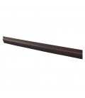 Burlete adhesivo PVC con flecos 1M Marro
