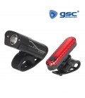 SET LUCES BICICLETA LED RECARGABLE USB