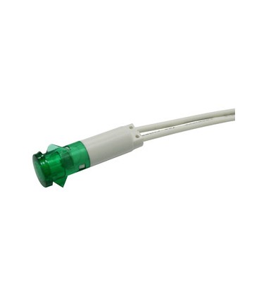 10'5 MM PILOTO LED 230 VAC, VERDE