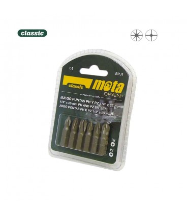 JUEGO 6 PUNTAS PH 1-2-3 PZ 1-2-3 X 25MM 