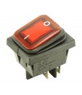 Interruptor luminoso estanco, Rojo