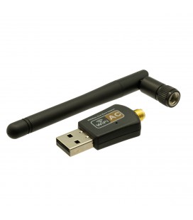 Adaptador WIFI AC por USB, 600Mbps + 5dB