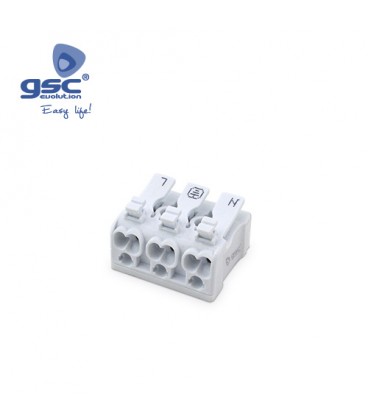 Terminal conexion 3 polos 0.5-2.5mm
