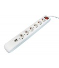 BASE MULTIPLE 6 TOMAS 2USB+INT 1.5M