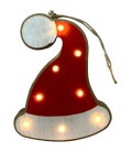 Gorro Navidad para colgar con luz