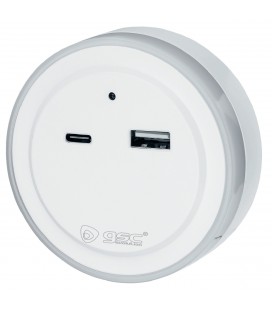 Luz de noche con sensor USB C+ A
