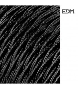 2X0,75MM CABLE TEXTIL TREN NEGRO SEDA 5M