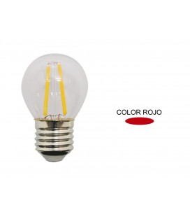 ESFERICA LED ROJA 1,5W E27