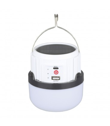 Linterna solar LED camping recargable