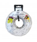 3x1,5MM PARALELO TEXTIL TREN BLANCO 25M