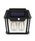 Aplique solar 2 bombillas LED de filam
