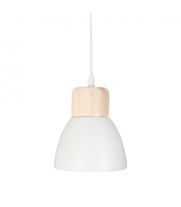 E14 19X15CM LAMPARA TECHO BLANCO