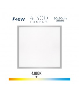 PANEL LED 40W 4300lm RA80 60x60cm 4000K 