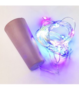 Mini Guirnalda LED dec tapón 2m. RGB