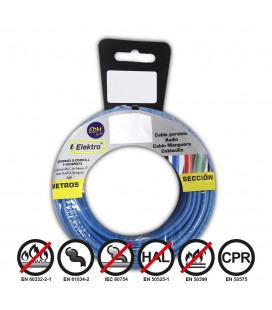 2,5MM CABLECILLO FLEXIBLE AZUL 15M
