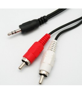 CON. JACK M3.5 A 2RCA 5M