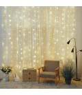 Cortina LED luminosa 3x1M Luz fria