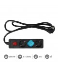 Base multiple 3T con interruptor 3M N