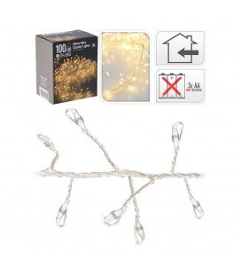 GUIRNALDA A PILAS TIPO ESPINO 100 LED LC