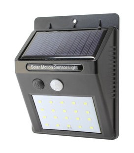 Mini aplique solar LED recargable