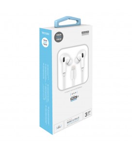 AURICULARES HOP BLANCOS LIGHTNING