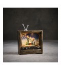FIGURA LED ESCENA NAVIDEÑA 22X17,5X7CM 