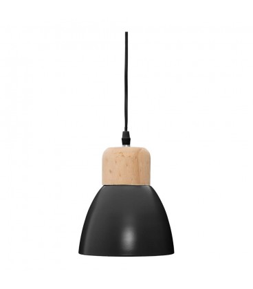 E14 15x19cm LAMPARA DE TECHO NEGRA
