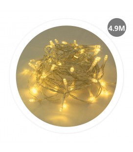 Guir alambre LED 4,9M 8 funciones Calida